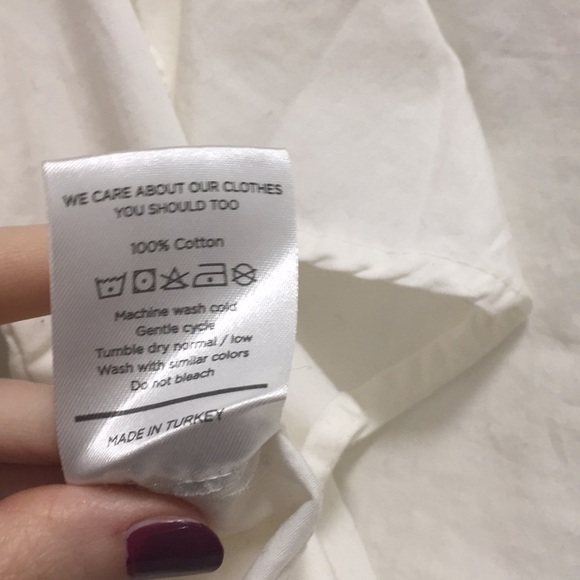 Sincerely Jules Colette Ruffle Poplin Top S - Picture 8 of 8